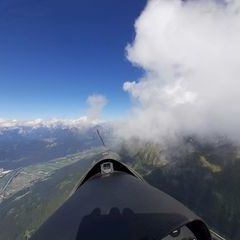 Flugwegposition um 15:08:03: Aufgenommen in der Nähe von Gemeinde Rietz, Rietz, Österreich in 2685 Meter